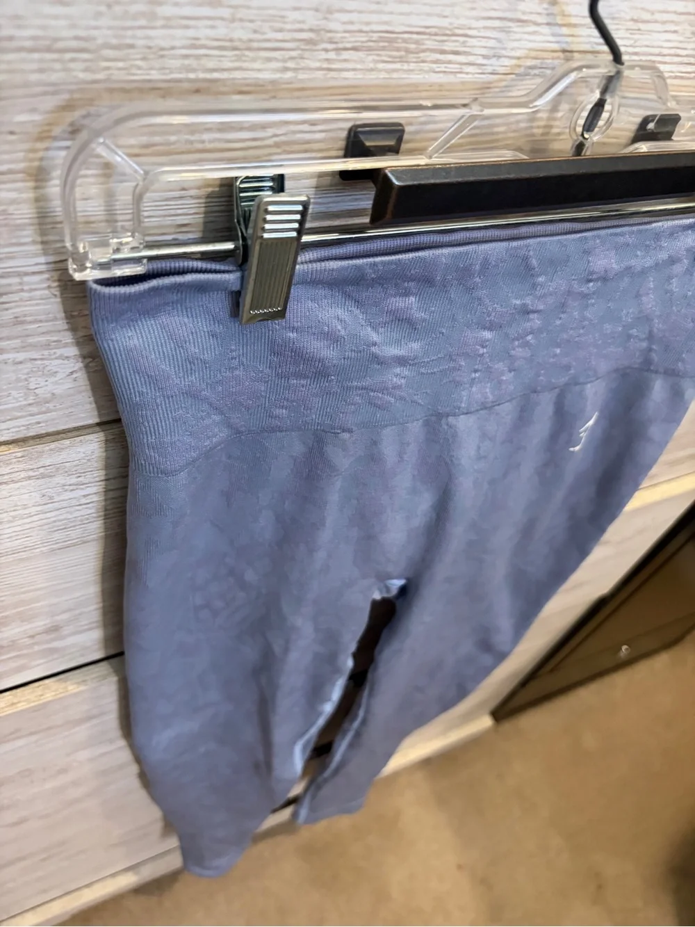 Gymshark Adapt Camo Seamless Leggings Size M Lavender Blue Activewear - Picture 4 of 6